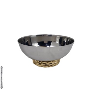 Fabriqué en acier inoxydable bol brillant Design moderne décoration vaisselle bols de service alimentaire fruits secs bol de service au meilleur prix - Product Image 1