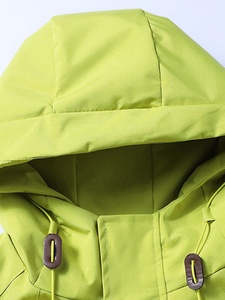 Men's Hooded Waterproof Windbreaker <b>Jacket</b> Solid Color Sporty Outdoor <b>Lightweight</b> Zipper Closure Polyester Shell Yellow Zipper - Product Image 2