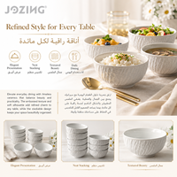 Vente en gros - Déstockage - Bol en céramique texturé effet écorce d'arbre blanc - Prix usine - Bol à céréales, soupe et riz en porcelaine pour restaurant