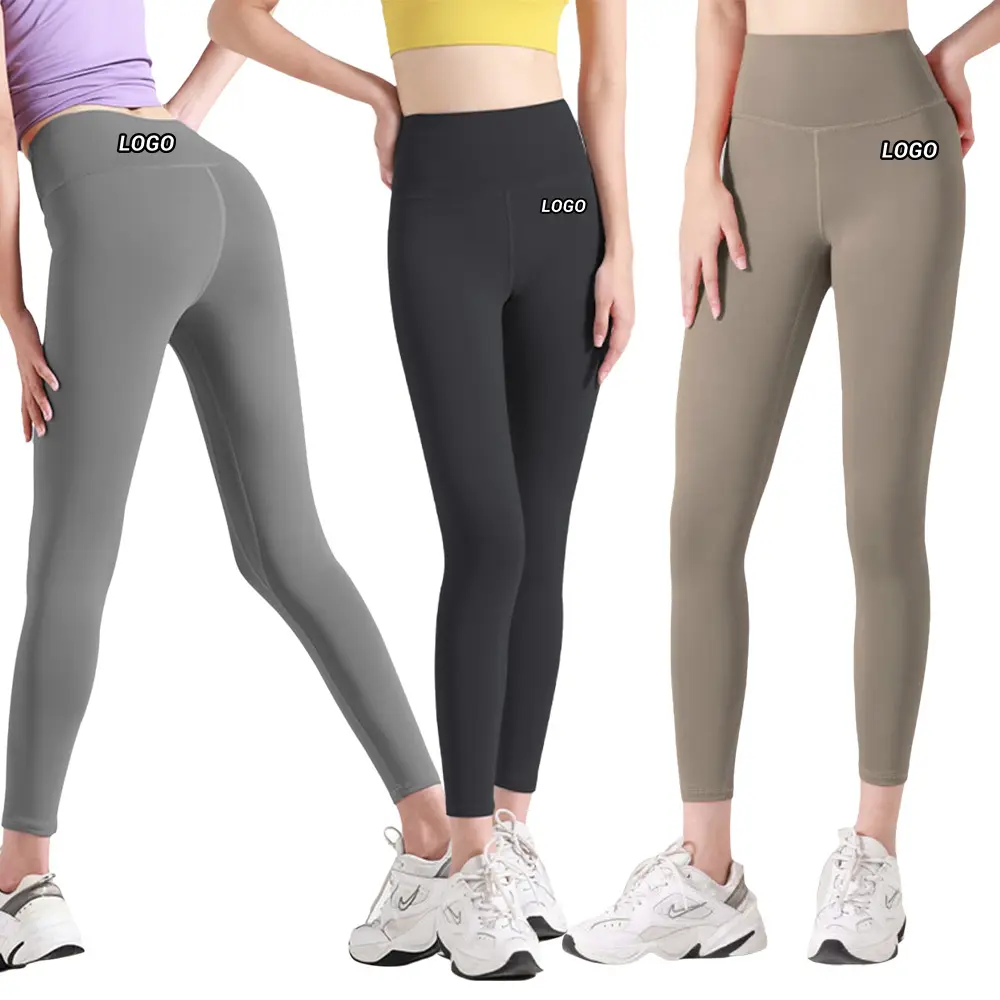 Échantillon gratuit Compression des fesses souple et respirante Pantalon de yoga pour femmes, sport, course à pied, fitness, taille haute
