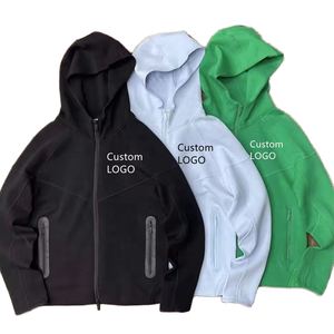 ชุดวอร์มเทคฟลีซแบบมีซิป แจ็คเก็ตฮู้ดดี้และกางเกงขายาว สำหรับผู้ชายและผู้หญิง - Product Image 1