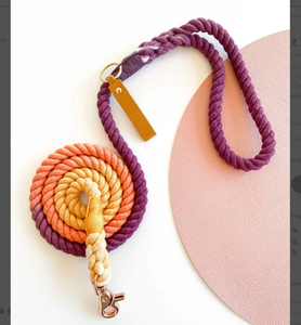 Clip en or rose / 152 cm de long / Fibre tressée / Automne / Orange / Jaune - Product Image 3