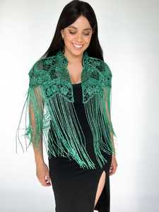 เสื้อคลุมประดับด้วยลูกปัดและประดับด้วยเลื่อมประดับลูกปัดห้อยลงมาที่คอเสื้อผ้าเทศกาลสวยงามสำหรับงานเทศกาล - Product Image 4