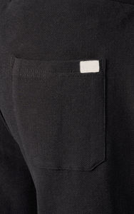 Pantalones cortos de cintura elástica de poliéster/algodón para hombre de primera calidad, respetuosos con el medio ambiente, transpirables, de secado rápido, colores sólidos, suaves y cómodos - Product Image 3