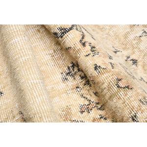 1.6x2.8 ft Turkish <b>Small</b> <b>Rug</b>, Beige Black Vintage Moroccan Wool <b>Rug</b> - Product Image 5