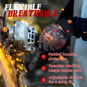 Guantes de Trabajo de Alta Calidad con Pantalla Táctil, Guantes de Cuero Sintético, Flexibles y Transpirables, Guantes de Seguridad de la Mejor Calidad - Product Image 6