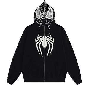 Sweat à capuche en molleton pour homme, surdimensionné, écologique, respirant, en coton 100%, avec strass, personnalisé et imprimé en gros - Product Image 1