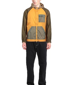 Veste Anorak Légère Respirante Personnalisée à Blocs de Couleurs Grande Taille Vente en Gros Gym Fitness Nylon Coupe-Vent Veste Imperméable - Product Image 3