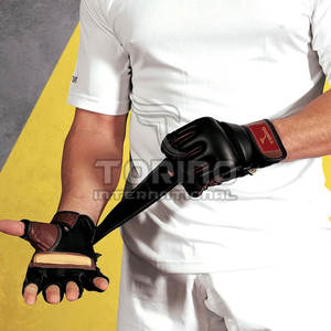 Guantes de MMA para Adultos, Recién Llegados, de Cuero de Primera Calidad, con Absorción de Humedad, Cierre de Velcro, Unisex, para Entrenamiento de Boxeo - Product Image 3