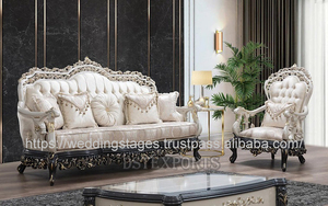 Sofá de esquina en forma de U de estilo europeo, lujoso diseño personalizado, juegos de sofás de tendencia de tela de alta calidad para sala de estar por DST Exports - Product Image 4