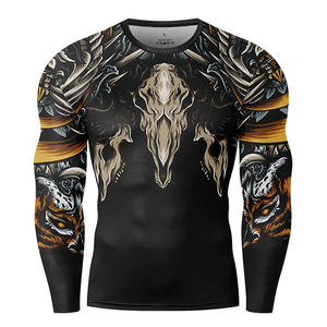 Men's Long Sleeve <b>Rashguard</b> for <b>BJJ</b> MMA Jiu Jitsu Boxing Compression Shirt for Martial Arts Wear De Jiu Jitsu Kimono - Product Image 5