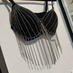 Nouveau look avec un prix raisonnable Soutien-gorge de perles de mariée avec des détails faits à la main - Product Image 6