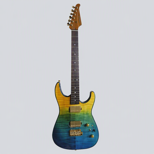 Guitarra Eléctrica OEM con Mástil de Arce Tostado, Diapasón de Palisandro, Tapa de Arce Flameado, Acabado Pulido H300S-TBS en Cuerpo de Okuman - Product Image 1