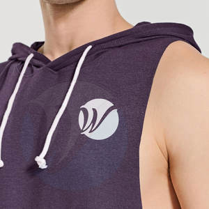 Unique Design Basics <b>Sleeveless</b> Gym <b>Hoodies</b> Solid Color <b>Men</b> <b>Sleeveless</b> Gym <b>Hoodies</b> For Online Sale - Product Image 5