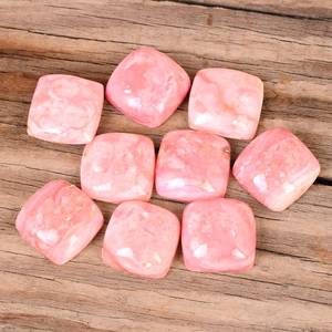 Pink Opal Cabochon Top Grade Opal <b>Cushion</b> Shape Loose Gemstone for Jewelry Opal Gemstones Calibrated Sizes Flat <b>Back</b> Gemstone - Product Image 4