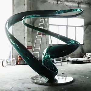 Esculturas de arte modernas de Metal para jardín, escultura de paisaje creativa de acero inoxidable, gran oferta - Product Image 2