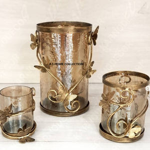 Vaisselle tendance en aluminium et verre de qualité alimentaire, facile à nettoyer, pour servir à la maison, à l'hôtel et lors de fêtes - Product Image 6