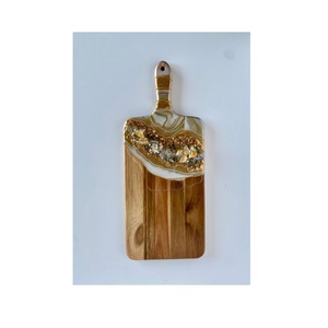 Resin And Wooden Chopping Board With Strong Natural Wood Quality Perfect For Professional <b>Kitchens</b> Farmhouse Homes - Product Image 1