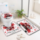 Ensemble de tapis de salle de bain imprimés sur mesure pour salle de bain, rideau de douche antidérapant, tapis de bain - Product Image 6