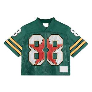 Uniforme de vêtements de sport d'équipe personnalisés de haute qualité Maillot de football en maille France avec technique de sublimation surdimensionnée de style Hip Hop - Product Image 1