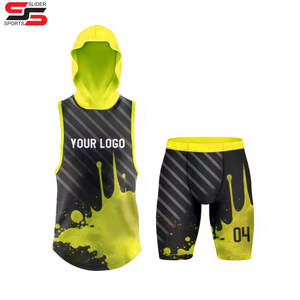 Juego de compresión de entrenamiento de jugador de fútbol juvenil estilo americano 7v7 personalizado sublimado 7 camisetas de bandera camiseta de fútbol - Product Image 5