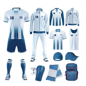 Maillot de football unisexe en tissu SMART à séchage rapide avec logo personnalisé, polyester/coton, ensemble complet d'entraînement, uniforme de football - Product Image 5