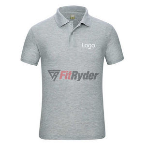 Logo personnalisé hommes pour Polo respirant à séchage rapide Streetwear prix de gros tissu de flanelle solide personnalisation disponible - Product Image 5