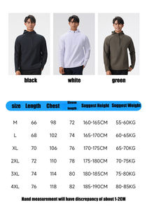 Sudadera con logotipo frontal transpirable tejida con cremallera de gran tamaño para hombre, Top de gimnasio de manga larga de secado rápido para Otoño e Invierno - Product Image 6