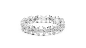 Marquise & Round Lab-Grown Diamond <b>Bracelet</b> in 14K White Gold for Women Luxury Certified Bridal Wedding Anniversary Gift - Product Image 3