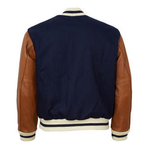 Chaqueta Bomber de satén de lana de invierno personalizada de alta calidad para hombre, chaqueta de manga larga con cuello con capucha inspirada en la Universidad recubierta - Product Image 3