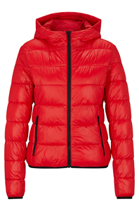 Offre spéciale, nouveauté OEM, services de traitement, veste bouffante, manteau de sport rouge foncé de couleur tendance, veste polaire respirante personnalisée - Product Image 2