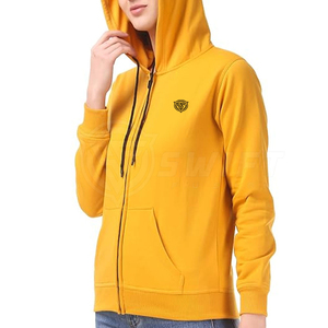 Sudaderas Personalizadas Casuales para Mujer, 100% Algodón, Transpirables, Resistentes al Viento, con Capucha de Color Sólido para Invierno, con Logotipo Frontal - Product Image 4