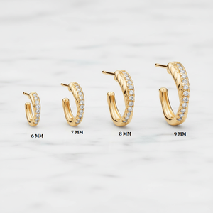 925 Sterling <b>Silver</b> <b>Huggie</b> <b>Earrings</b> Moissanite Crossover Half Hoop Trendy Everyday Wear Wedding Gift Women's Fine Jewellery - Product Image 6