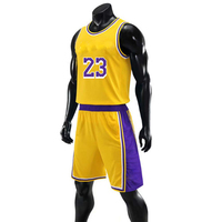 Vêtements de sport pour adultes, uniforme de basket-ball sans manches, hauts et shorts, 100% Polyester, imprimé, respirant, séchage rapide, unisexe