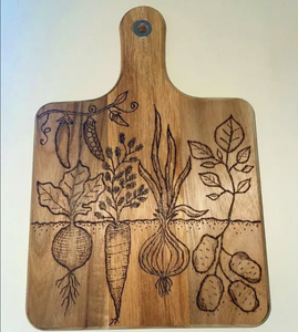 Tabla de cortar de oliva, charcutería de queso, tabla de servir de madera, tabla de cortar de madera de olivo macizo - Product Image 2