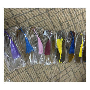 Peigne en corne de vache et de buffle noir naturel 100% Artisanat le plus vendu à la mode pour les cheveux et la barbe directement du Vietnam - Product Image 3