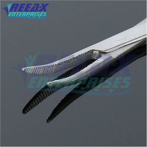 REEAX ENTERPRISES Pinces coudées en acier inoxydable de 12.5cm Instruments chirurgicaux de haute qualité pour usage hospitalier - Product Image 5