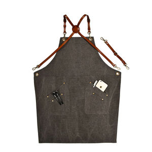 Ustensiles de cuisine Tablier de chef Tablier de cuisine en toile avec logo personnalisé Tablier imperméable réutilisable et durable pour barista - Product Image 1