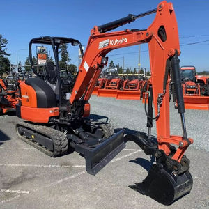 Mini-excavatrice haute puissance KX033-4, 3 tonnes, pelle compacte, queue zéro, chenilles Isuzu, moteur KYB, roulement, construction, aménagement paysager - Product Image 1