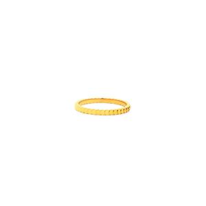 (Prix correspond uniquement au coût du travail) Bague fine pour amoureux en or jaune 18K 22K 24K pour femme, fiançailles et mariage, 2,14g 0,2cm, certifiée Au916 - Product Image 5