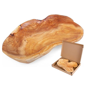 Decorative Wooden Dough <b>Bowls</b> Wood Long Dough <b>Bowls</b> <b>Large</b> Wooden Dough <b>Bowls</b> Serving Food Safe - Product Image 1
