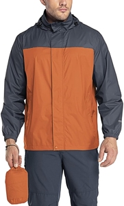 Tendance Marque Super Lâche Extérieur Toile Veste avec Capuche Bande Réfléchissante Coupe-Vent Col Imperméable Outwear - Product Image 2