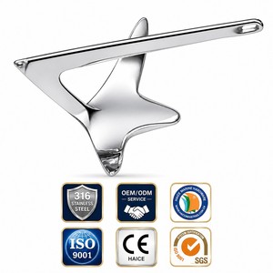 Ancora a Artiglio Bruce HAICE in Acciaio Inox 316 Lucidato a Specchio, 30kg, Accessori per Yacht e Barche, Ancoraggio e <span class=keywords><strong>Ormeggio</strong></span> - Product Image 1