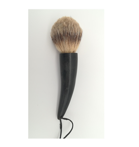 Brocha de afeitar de cuerno, pelo de tejón, brocha de afeitar clásica de alto grado, pieza de diseño de mango para vender - Product Image 3