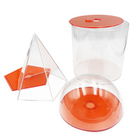 17 pièces de formes géométriques 3D en plastique pour enfants de 5 à 7 ans