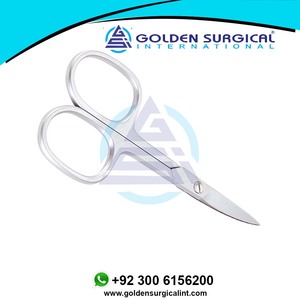 Ciseaux à ongles multifonctionnels en acier inoxydable pour cuticules, pédicure, beauté, toilettage, ciseaux courbés pour sourcils, cils, vente en gros - Product Image 2