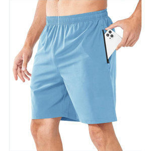 Pantalones cortos transpirables de alta calidad para hombre, pantalones cortos informales para gimnasio, nuevo diseño, pantalones cortos para correr, bolsillos en la cintura elástica - Product Image 3