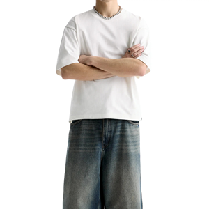 T-shirt pour homme de qualité supérieure 100% coton, super lourd, à séchage rapide, à coupe carrée, avec motif d'impression numérique tissé, taille standard - Product Image 2