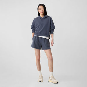 Women's Winter Custom Design Heavyweight Blank Pullover <b>Jumper</b> & Boxy Fit Hoodies Set with Front Logo 500gsm - Product Image 5