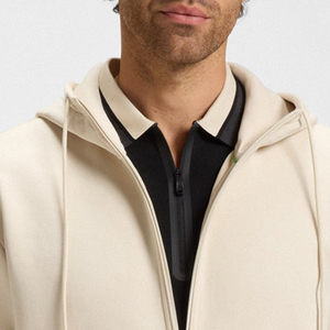 Dernière collection d'hiver de sweats à capuche pour hommes, couleur unie, prix bas, avec impression de logo personnalisée 2026 / Fermeture éclair avec capuche - Product Image 2